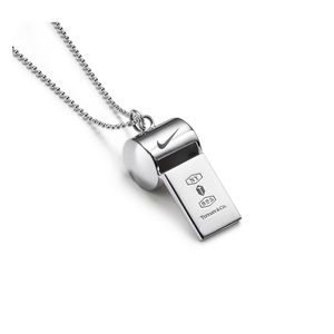 NEW IN BOX - NEVER WORN Nike/Tiffany Whistle Pendant in Sterling Silver